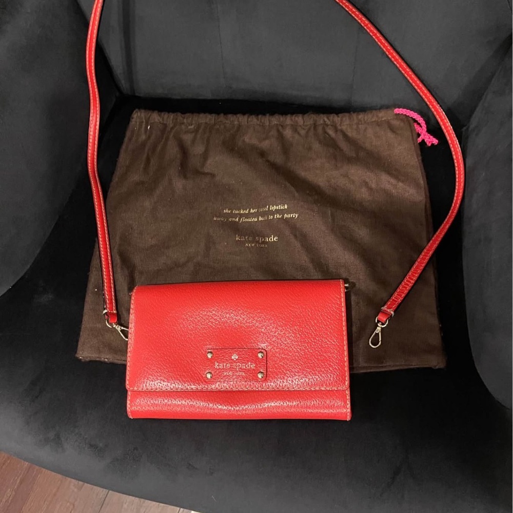 Kate Spade Vibrant Red Crossbody Bag